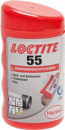 Exemplary representation: Loctite thread sealing fibres