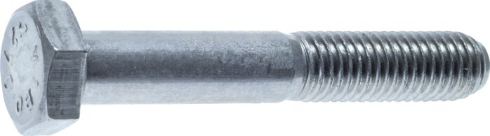 Exemplary representation: Hexagon head screw DIN 931 / ISO 4014 (galvanised steel 8.8)