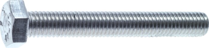 Exemplary representation: Hexagon head screw DIN 933 / ISO 4017 (galvanised steel 8.8)