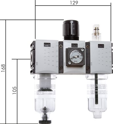 Exemplary representation: 3-part maintenance unit - Futura series 0