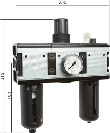 Exemplary representation: 3-part maintenance units - Multifix series 4