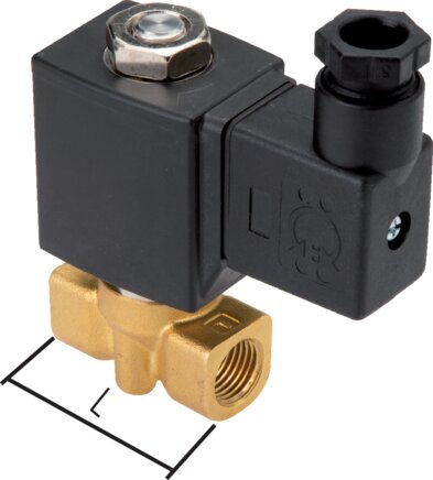 Exemplary representation: 2/2-directional solenoid valve (G 1/8" & G 1/4")