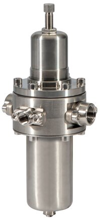 Exemplary representation: Stainless steel filter regulator (G 1/2" & G 1")