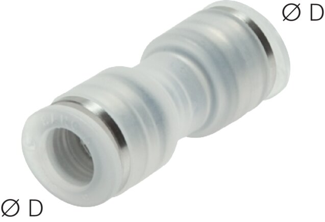 Exemplary representation: Polypropylene push-in connector