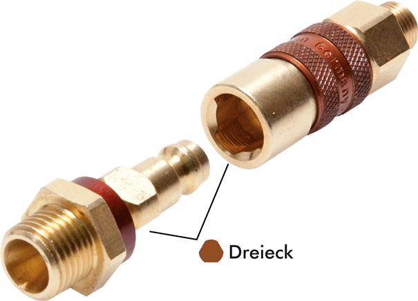 detailed view: Coded quick-release coupling (unmistakable), NW 5