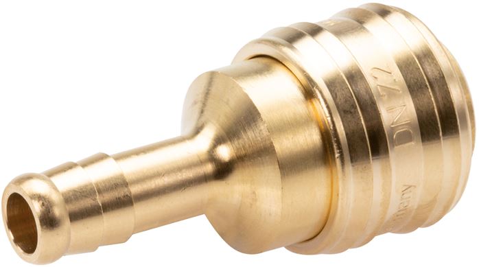 Exemplary representation: Coupling socket with grommet, brass