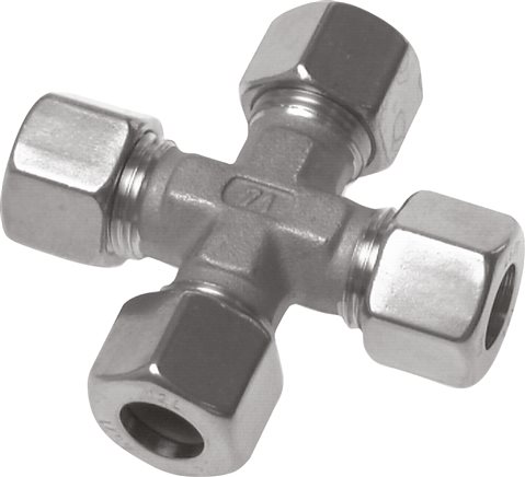 Exemplary representation: Cross screw connection, 1.4571