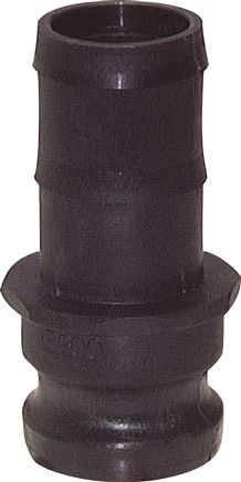 Exemplary representation: Quick coupling plug with grommet, polypropylene