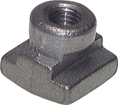 Exemplary representation: Support rail nut, heavy-duty series, galvanised steel