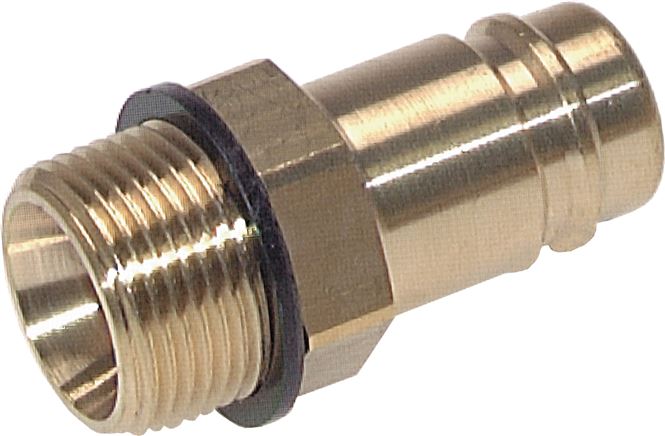 Exemplary representation: Coupling plug with male thread, brass