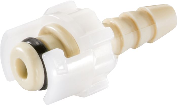 Exemplary representation: Coupling plug with grommet, polypropylene