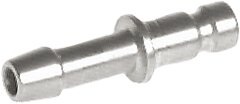 Exemplary representation: Coupling plug with grommet, stainless steel