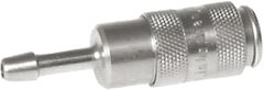 Exemplary representation: Coupling socket with grommet, stainless steel