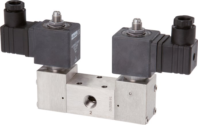 Exemplary representation: 3/2-way solenoid pulse valve