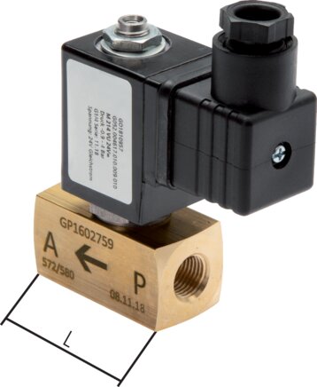 Exemplary representation: 3/2-directional vacuum solenoid valve (standard)