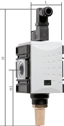 Exemplary representation: 3/2-directional solenoid valve (Futura series 0, 2 & 4)