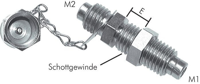 Exemplary representation: Measuring hose connector type ME SV 162