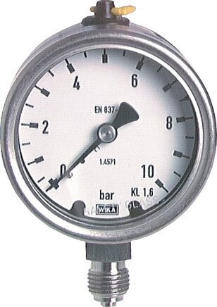 Exemplary representation: Vertical chemical pressure gauge