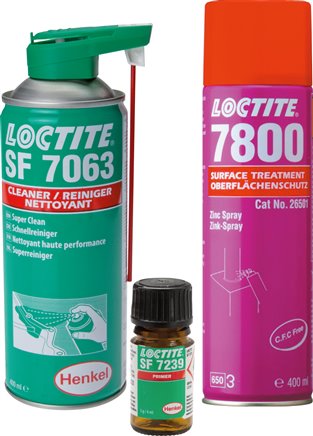 Exemplary representation: Loctite surface preparation