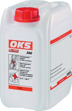 Exemplary representation: OKS 350, high-temperature chain oil with MoS2 (canister)