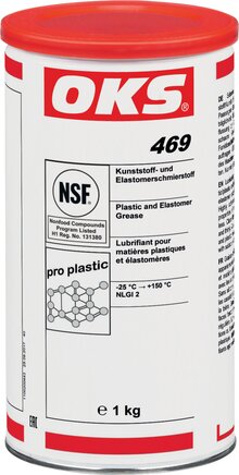 Exemplary representation: OKS plastic and elastomer lubricant (can)