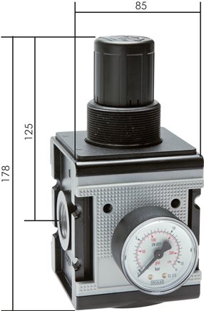 Exemplary representation: Pressure regulator - Multifix series 4