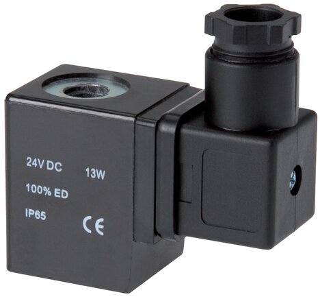 Exemplary representation: Solenoid coil for solenoid valve, plug size 3