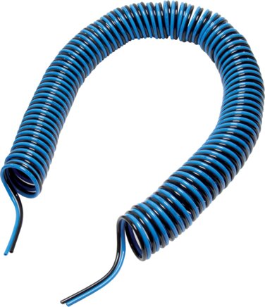 Exemplary representation: Polyurethane duo-spiral hose (2-fold)