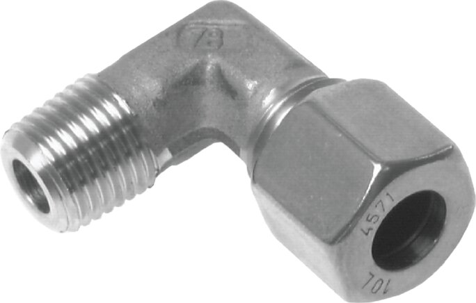 Exemplary representation: Angular screw-in fitting, 1.4571