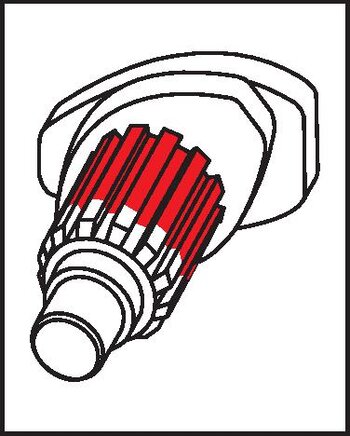 Field of application: splined shafts