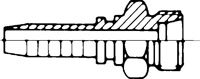 Exemplary representation: Stainless steel press fitting for hydraulic hose, CEL