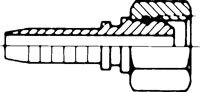 Exemplary representation: Compression fitting for hydraulic hose, DKOR