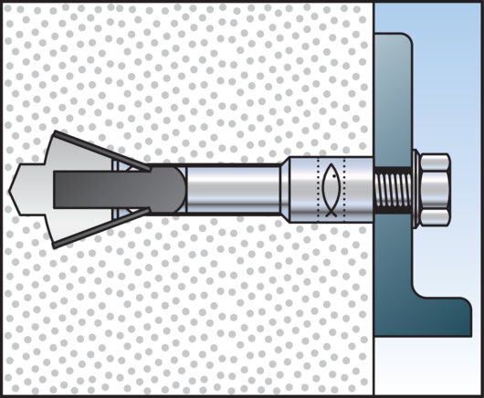 Application examples: Fischer FPX-I aerated concrete anchor assembly 4