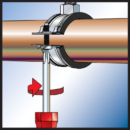 Application examples: Fischer pipe clamp assembly 4