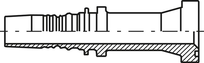 Exemplary representation: Compression fitting for hydraulic hose, SFC