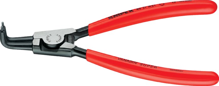 Exemplary representation: Circlip pliers, 90 ° angled design (DIN 5256 Form B)