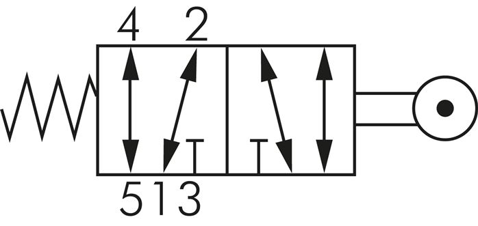 Schematic symbol: with roller